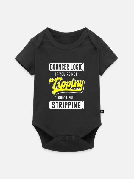 Security Club Party - Baby Premium Kurzarmbody - Schwarz