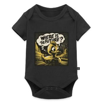 Thoughtful Yellow Plastic Duck Duck - Baby Premium short-sleeve bodysuit - black - Front