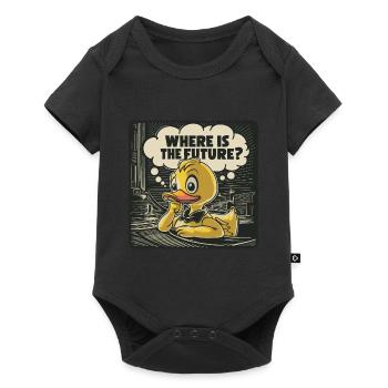 Thoughtful Yellow Plastic Duck Duck - Baby Premium short-sleeve bodysuit - black - Front