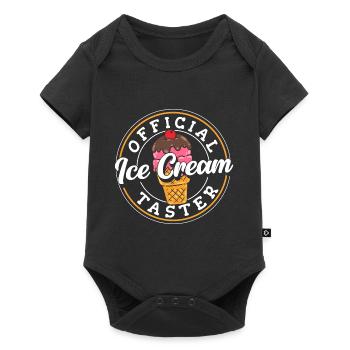 Saveur de bonbon à la crème glacée - Body à manches courtes Premium Bébé - noir - Devant