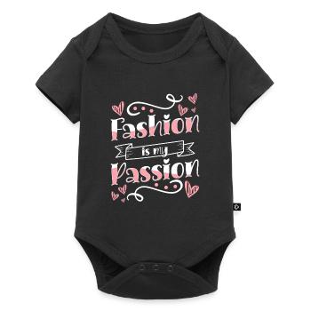 Shopping Reine de la mode Créateur de tendances - Body à manches courtes Premium Bébé - noir - Devant