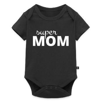 Super mom - Baby Premium short-sleeve bodysuit - black - Front
