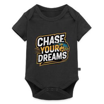 RV Caravan Saying Chase Your Dreams Holiday - Baby Premium short-sleeve bodysuit - black - Front