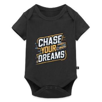RV Caravan Saying Chase Your Dreams Holiday - Baby Premium short-sleeve bodysuit - black - Front