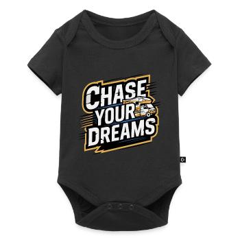 RV Caravan Saying Chase Your Dreams Holiday - Baby Premium short-sleeve bodysuit - black - Front