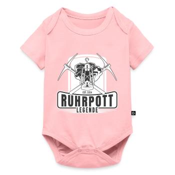 Ruhrpott Legende Lore Bergbau Bergarbeiter - Baby Premium Kurzarmbody - Rosa - Vorne
