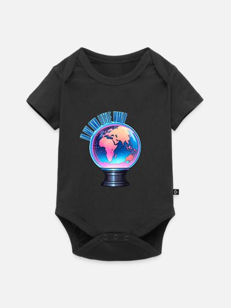In meiner eigenen kleinen Welt - Baby Premium Kurzarmbody - Schwarz