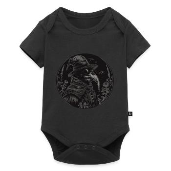 Médecin De La Peste, Gothique, Mort, Steampunk, Halloween - Body à manches courtes Premium Bébé - noir - Devant