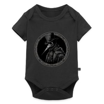 Médecin De La Peste, Gothique, Mort, Steampunk, Halloween - Body à manches courtes Premium Bébé - noir - Devant