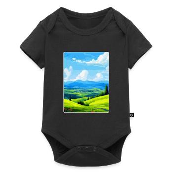 Sauerland Allemagne Affiche de voyage vintage souvenir - Body à manches courtes Premium Bébé - noir - Devant
