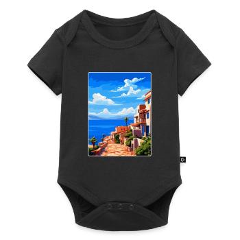 Almeria Espagne Affiche de voyage vintage WPA Souvenir - Body à manches courtes Premium Bébé - noir - Devant