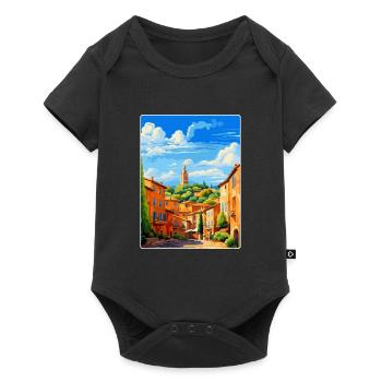 Aix En Provence Frankreich Vintage Reiseposter WPA - Baby Premium Kurzarmbody - Schwarz - Vorne