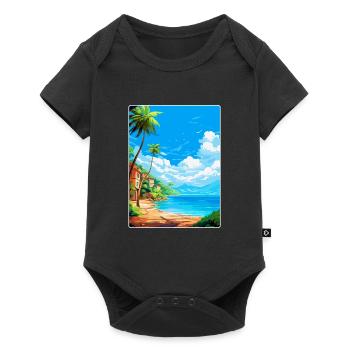 Palau Italie Affiche de voyage vintage WPA Art Souvenir - Body à manches courtes Premium Bébé - noir - Devant