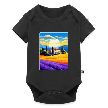 Provence Frankreich Vintage Reiseplakat Souvenir WPA - Baby Premium Kurzarmbody - Schwarz - Vorne