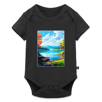 Lake Sainte Croix France Vintage Travel Poster WPA - Baby Premium short-sleeve bodysuit - black - Front