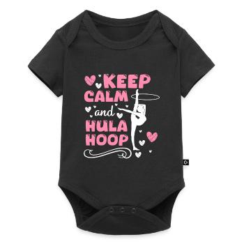 Hulahoop Workout Motivation - Baby Premium Kurzarmbody - Schwarz - Vorne