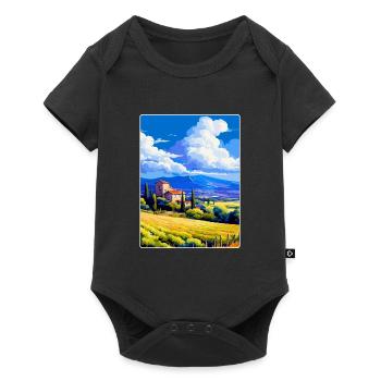 Provence Frankreich Vintage Reiseplakat Souvenir WPA - Baby Premium Kurzarmbody - Schwarz - Vorne