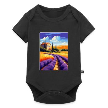 Provence Frankreich Vintage Reiseplakat Souvenir WPA - Baby Premium Kurzarmbody - Schwarz - Vorne