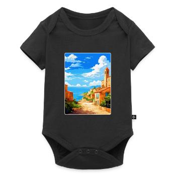 Tarragona Spain Vintage Travel Poster Souvenir WPA - Baby Premium short-sleeve bodysuit - black - Front