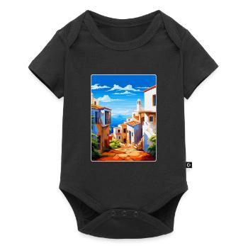 Almeria Espagne Affiche de voyage vintage WPA Souvenir - Body à manches courtes Premium Bébé - noir - Devant