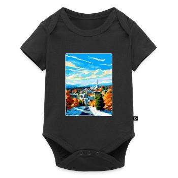 Lahti Finland Vintage Travel Poster WPA Souvenir - Baby Premium short-sleeve bodysuit - black - Front