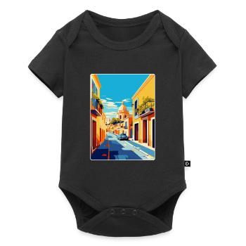 Jerez De La Frontera Spanien Vintage Reiseplakat - Baby Premium Kurzarmbody - Schwarz - Vorne