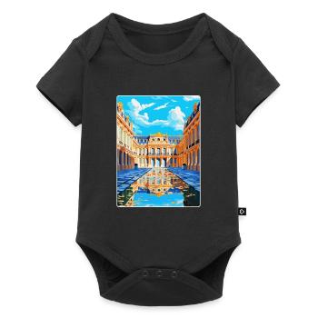 Versailles Palace France Vintage Travel Poster WPA - Baby Premium short-sleeve bodysuit - black - Front