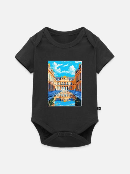 Schloss Versailles Frankreich Vintage Reiseplakat WPA - Baby Premium Kurzarmbody - Schwarz