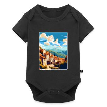 Cuenca Spain Vintage Travel Poster WPA Souvenir - Baby Premium short-sleeve bodysuit - black - Front