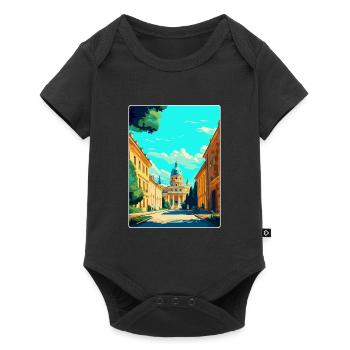 Potsdam Germany Vintage Travel Poster Souvenir WPA - Baby Premium short-sleeve bodysuit - black - Front