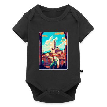 Siena Italy Vintage Travel Poster WPA Art Souvenir - Baby Premium short-sleeve bodysuit - black - Front