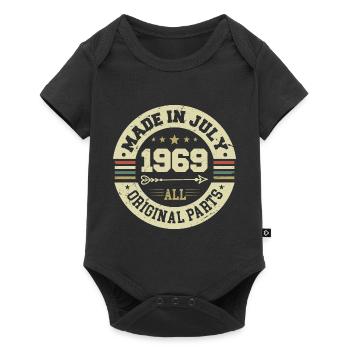 July 1969 Birthday Gift 1969 I Made in July - Baby Premium short-sleeve bodysuit - black - Front