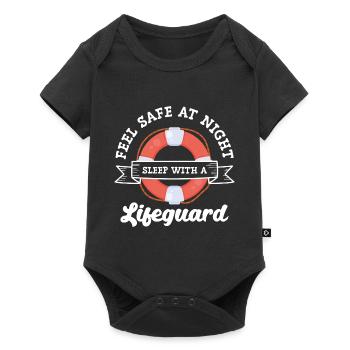 Lifeguard Pool Summer Swimming Instructor - Baby Premium short-sleeve bodysuit - black - Front