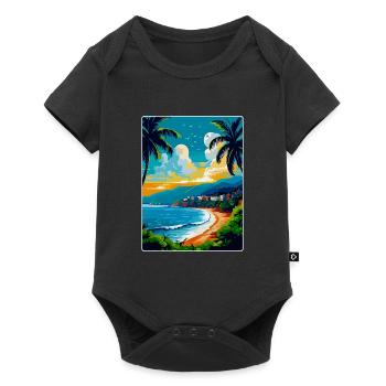 Cote D Azur France French Riviera France Poster - Baby Premium short-sleeve bodysuit - black - Front