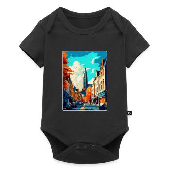 Maastricht Netherlands Vintage Travel Poster WPA - Baby Premium short-sleeve bodysuit - black - Front