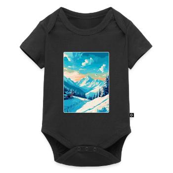 St Anton Am Arlberg Austria Vintage Travel Poster - Baby Premium short-sleeve bodysuit - black - Front