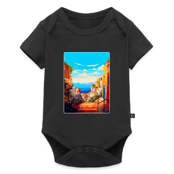 Naples Italy Vintage Travel Poster WPA Souvenir - Baby Premium short-sleeve bodysuit - black - Front