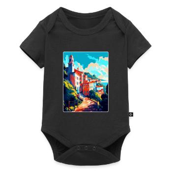 Sintra Portugal Affiche de voyage vintage Souvenir WPA - Body à manches courtes Premium Bébé - noir - Devant