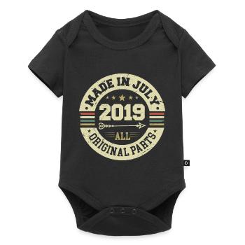 July 2019 Birthday Gift 2019 I Made in July - Baby Premium short-sleeve bodysuit - black - Front