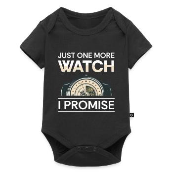 Uhrenliebhaber Uhrwerk Sammler Schweizer - Baby Premium Kurzarmbody - Schwarz - Vorne