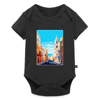 Cadiz Spain Vintage Travel Poster WPA Art Souvenir - Baby Premium short-sleeve bodysuit - black - Front