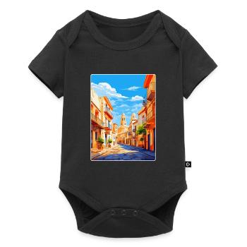 Alicante Espagne Affiche de voyage vintage Souvenir WPA - Body à manches courtes Premium Bébé - noir - Devant