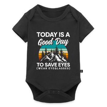 Lunettes Lunettes Snake Opticiens Opticiens - Body à manches courtes Premium Bébé - noir - Devant