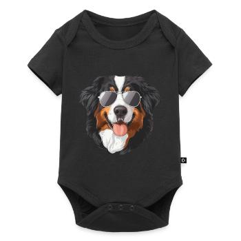 Berner Sennenhund Bernese Mountain Dog sunglasses - Baby Premium Kurzarmbody - Schwarz - Vorne