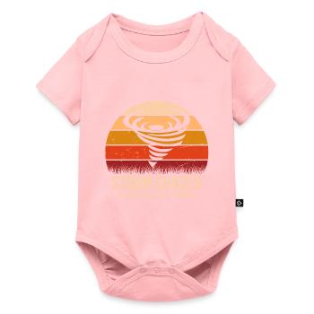 Rétro Tornado Twister Hurricane Lover - Body à manches courtes Premium Bébé - rose - Devant