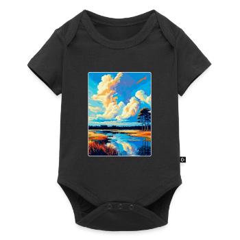Utrechtse Heuvelrug Netherlands Travel Poster WPA - Baby Premium short-sleeve bodysuit - black - Front