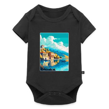 Ioannina Greece Vintage Travel Poster Souvenir WPA - Baby Premium short-sleeve bodysuit - black - Front