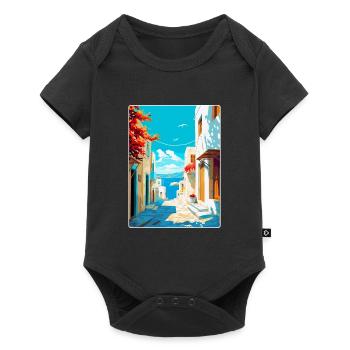Paros Greece Vintage Travel Poster WPA Souvenir - Baby Premium short-sleeve bodysuit - black - Front