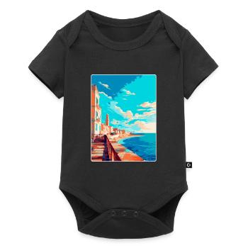 Cadiz Spain Vintage Travel Poster WPA Art Souvenir - Baby Premium short-sleeve bodysuit - black - Front