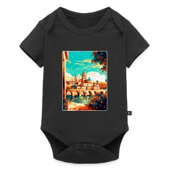 Cordoue Espagne Affiche de voyage vintage WPA Souvenir - Body à manches courtes Premium Bébé - noir - Devant